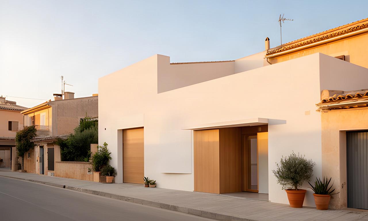 Fachada del estudio de danza contemporánea en Santa Margarita, junto a una calle tranquila